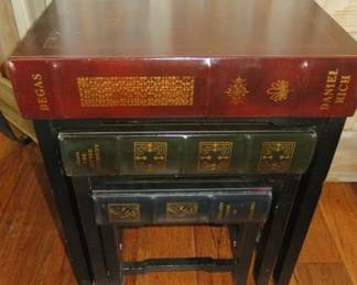 Faux Book Nesting Tables with Drawers