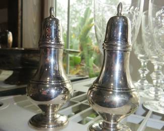 Sterling Silver Salt & Pepper Shakers