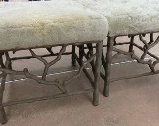 Mid Century Modern "Out On  A Limb" Ottomans