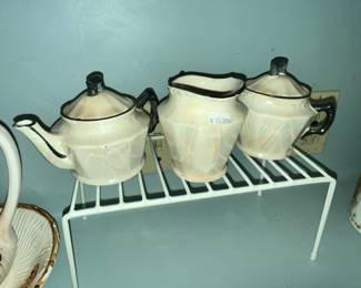 VINTAGE CZECH LUSTERWARE TEA SET