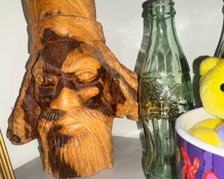 Hand carved wood spirit