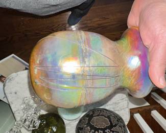 Tiffany Style glass, no signature