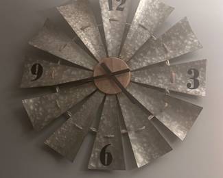 Farmhouse windmill clock.