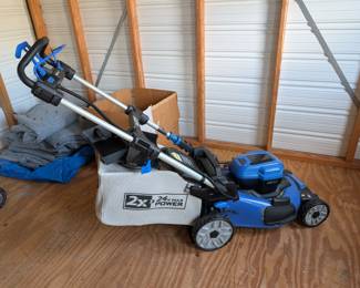 #5 Kobalt Self-Propelled 2x24V Battery operated Lawnmower $289
