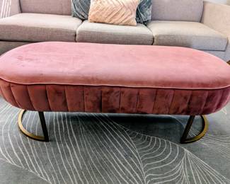#12 Mauve Cushion Bench 52"Wx22"Dx17"H $95