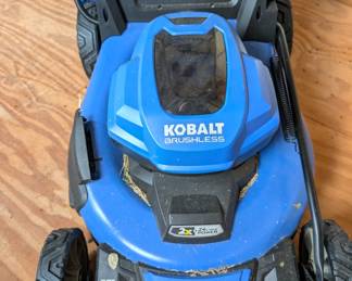 #5 Kobalt Self-Propelled 2x24V Battery operated Lawnmower $289