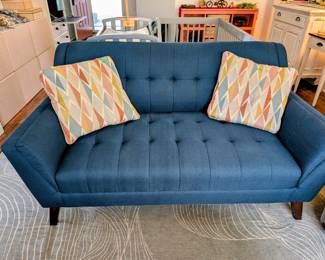 #13 Blue Loveseat 62"Wx33"Dx34"H $225