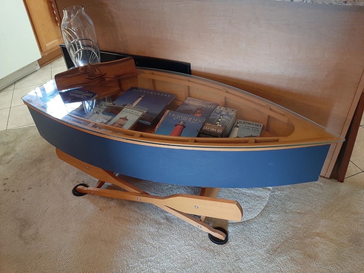 **Available For Pre Sale** Row boat coffee table 50x21x19 $150