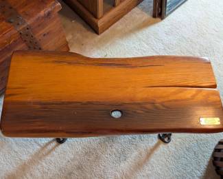 **Available For Pre Sale** Oak plank bench (sunk in 1886) $115