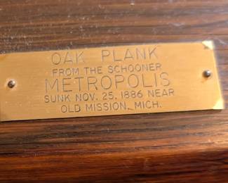 **Available For Pre Sale** Oak plank bench (sunk in 1886) $115