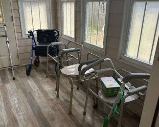 Handicap equipment, wheelchairs, parta potty, walkers