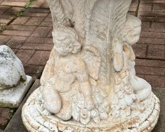 Concrete patio table