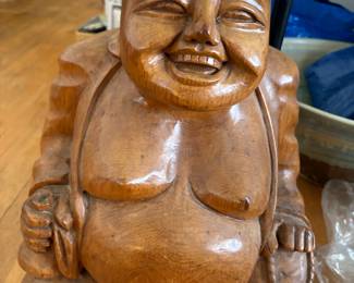 Wood carved Budha statue