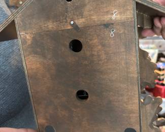 German wooden Stag Cuckoo Clock
$800.00. 15”w 11”d 19”t