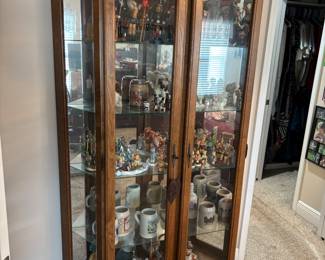 (2) matching 5 shelf lighted curio
$600.00 each 50”w 15”d 80.5”t