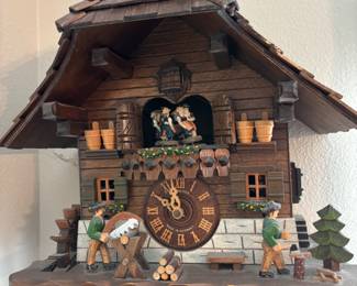 German Black Forest Village Cuckoo Clock $ 900.00 13.5”w 9.5”d 14”t