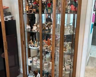 (2) matching 5 shelf lighted curio
$600.00 each 50”w 15”d 80.5”t