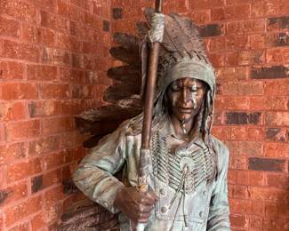 Indian statue fiberglass $1,500
36”w 30”d 82”t