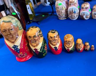 President nesting dolls $75.00 set