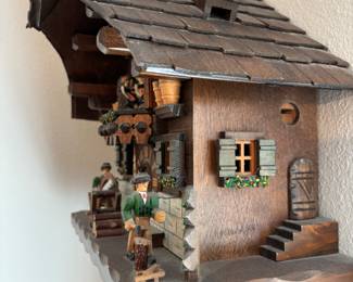 German Black Forest Village Cuckoo Clock $ 900.00 13.5”w 9.5”d 14”t