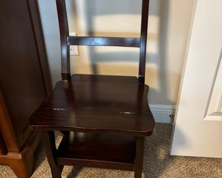 Convertible ladder chair $ 180.00
16.5”w 15.25d 34.5 t