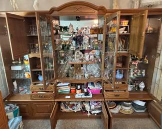 6 piece German Shrunk wood and glass
$1,800  110”w 22”d 84” t each section 3’wide