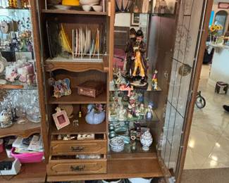 6 piece German Shrunk wood and glass
$1,800  110”w 22”d 84” t each section 3’wide