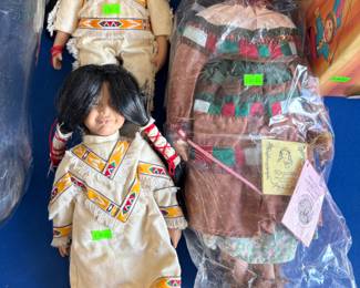 Native American Dolls $30-$60 each