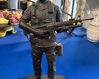Soldier Statue $80.00. 16” t