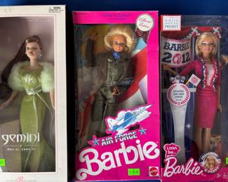 Barbie, Barbie, Barbie!!!
Holiday, collectibles, rare, era, $20-$200 each Most $30-$40 each