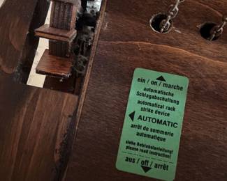 German Black Forest Village Cuckoo Clock $ 900.00 13.5”w 9.5”d 14”t