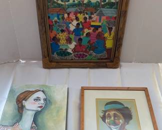 Two Paintings And A Print