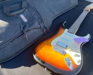 Alice Cooper Signed Squire Strat