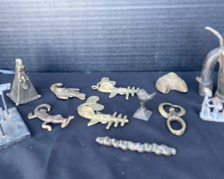 Assorted Animal Cast Metal Figures And More