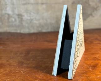 "Object #44, Pen Holder", an original mixed media sculpture by listed artist, Howard Hack circa 1988. Howard Edwin Hack (July 6, 1932 – June 11, 2015) was an American representational painter and graphic artist, with works in numerous museum collections. Known for an innovative approach to a variety of media, as well as use of traditional oil paints, Hack began working in the late 1940s.

