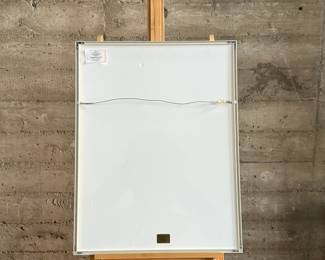 “Tulips 11″, an original mixed media work of art by listed artist, Katharine Ritter. Professionally framed and measures in frame, 36.75” H x 28.5” W.

