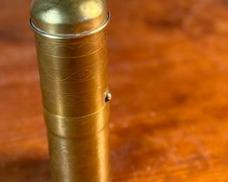 This lot features a stunning, large brass grinder manufactured by Zassenhaus in Germany.

