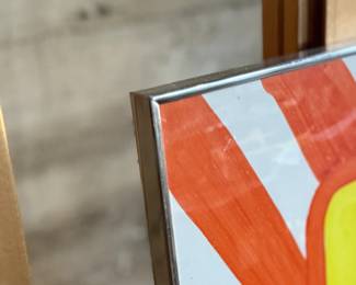 “3rd Street Series”, a title page design by listed artist, Howard Hack circa 1969. This piece measures in the frame, 17” H x 14” W. Howard Edwin Hack (July 6, 1932 – June 11, 2015) was an American representational painter and graphic artist, with works in numerous museum collections. Known for an innovative approach to a variety of media, as well as use of traditional oil paints, Hack began working in the late 1940s.

