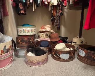 Large collection of fashion hats