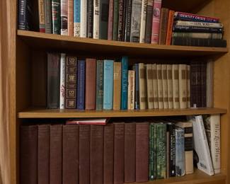 History, gardening, literature--many slipcased editions.