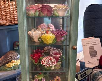 Eleven Winterthur Museum Miniature Teapots with Custom display case