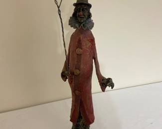 Papier-mâché and wire figurine