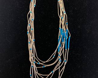 Sterling silver and turquoise necklace
