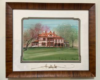 P. Buckley Moss “Summer at the Mansion” Paper Giclee, #63/250, 2014, 17 1/2” x 14 3/4”