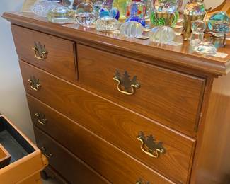 Vintage dresser with Paperweight collection