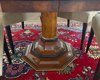 Century pedestal dining table, without leaf, 46” x 46”