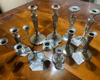 Sterling silver candlesticks