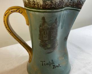 Royal Doulton, Doctor Johnson and the Temple Bar pitcher, 8 5/8” tall