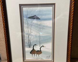 P Buckley Moss, “Snow Visitors”