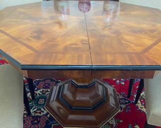 Century pedestal dining table, without leaf, 46” x 46”